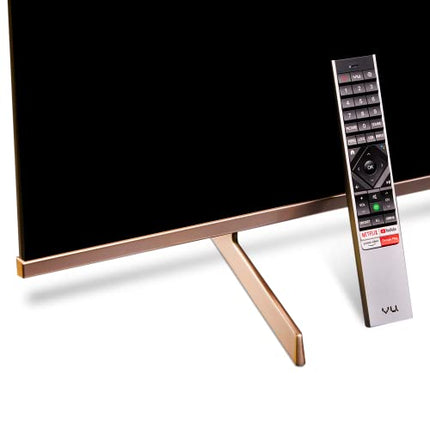 Vu 139 cm (55 inches) The Masterpiece Glo Series 4K Ultra HD Smart Android QLED TV 55QMP (Armani Gold) (2022 Model) | Built in 4.1 Speaker 
