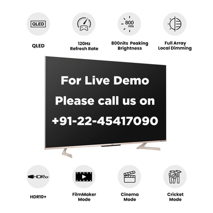 Vu 139 cm (55 inches) The Masterpiece Glo Series 4K Ultra HD Smart Android QLED TV 55QMP (Armani Gold) (2022 Model) | Built in 4.1 Speaker 