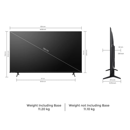 Vu 139cm (55 inches) GloQLED Series 4K QLED Smart Google TV 55QLED25 