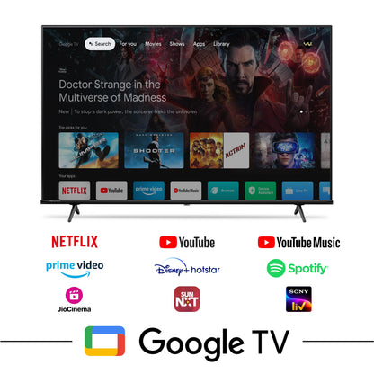 Vu 139cm (55 inches) GloQLED Series 4K QLED Smart Google TV 55QLED25 