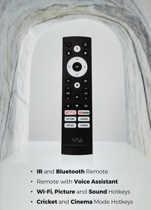 Vu 139cm (55 inches) Vibe Series 4K QLED Smart Google TV 55VIBE-DV 