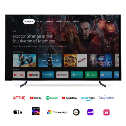 Vu 248 cms (98 inches) Masterpiece Series 4K Ultra HD Smart QLED TV 98QV (Jetplane Grey) 