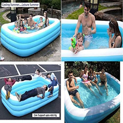 Vunexo/Swimming Pool 10-Feet Swimming Pool Inflatable Bath Tubs for Adults Spa Swimming Bath Tub with Electric Pump 120x 72"x24" Inch - (Multi) (10-Feet) 