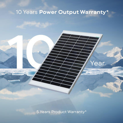 WAAREE 150 Watt Solar Panel Pack of 2-12 Volt Mono perc Cells II High Efficiency II Residential Homes II Lightweight & Easy Installation II Eco-Friendly II 25 Years Performance Warranty II 150 * 2 