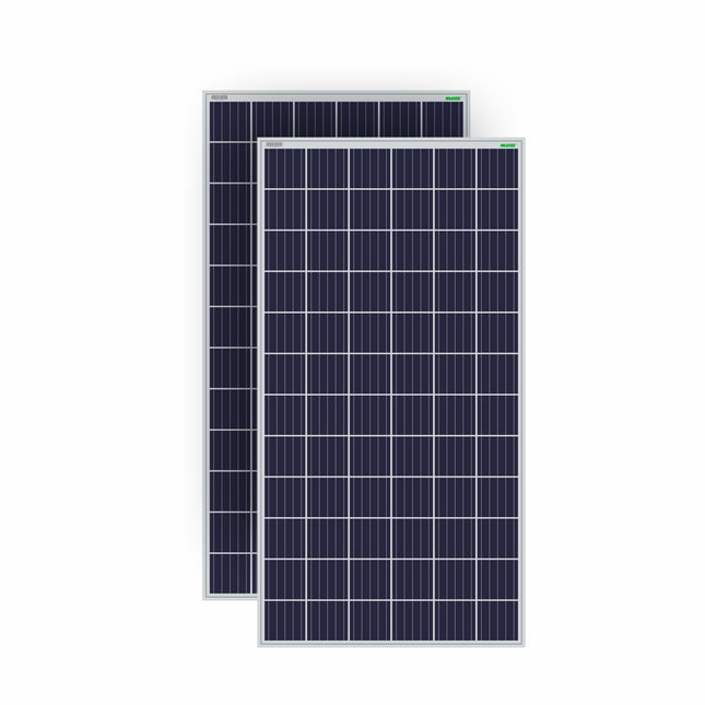 WAAREE 330-335 Watt Polycrystalline Solar Panel – 72 Cells, 24V, Aluminum Frame (Pack of 2 – 670W Total) | High Efficiency Panels for Home, Commercial & Off-Grid Use 