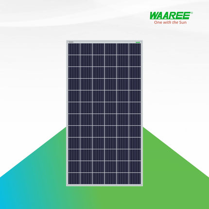 WAAREE 330-335 Watt Polycrystalline Solar Panel – 72 Cells, 24V, Aluminum Frame (Pack of 2 – 670W Total) | High Efficiency Panels for Home, Commercial & Off-Grid Use 
