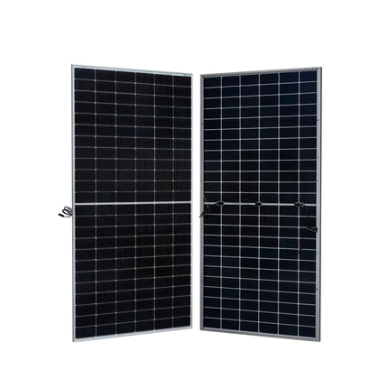 WAAREE 590 Watt TOPCon Bifacial Solar Panel – High-Efficiency Mono PERC Half-Cut Technology | BIS & IEC Certified | Framed Dual Glass Bifacial Module | 30 Years Output Warranty | Pack of 2 | 1180 WATT 