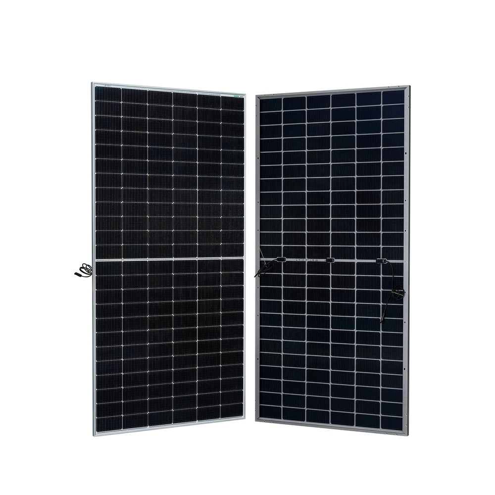 WAAREE 590 Watt TOPCon Bifacial Solar Panel High-Efficiency N- Type Half-Cut Technology | BIS & IEC Certified | Framed Dual Glass Bifacial Module | 30 Years Output Warranty | Pack of 10 |