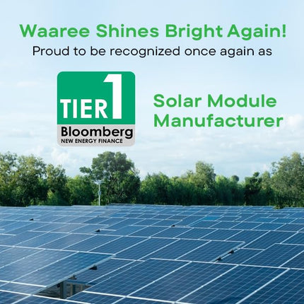 WAAREE II 150 Watt Solar Panel -12 Volt polycrystalline Cells || High Efficiency || Residential Homes ||Eco-Friendly || 25 Years Performance Warranty || Pack of 1 II Single Panel 