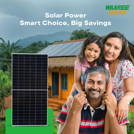 WAAREE II 3-3.2kW DCR Solar Kit || High-Efficiency DCR Solar Panels | 3-3.2kW Single Phase Grid-Tied Inverter || IP65 AC & DC Distribution Boxes || Comprehensive Solar Energy System II Gov't Subsidy 