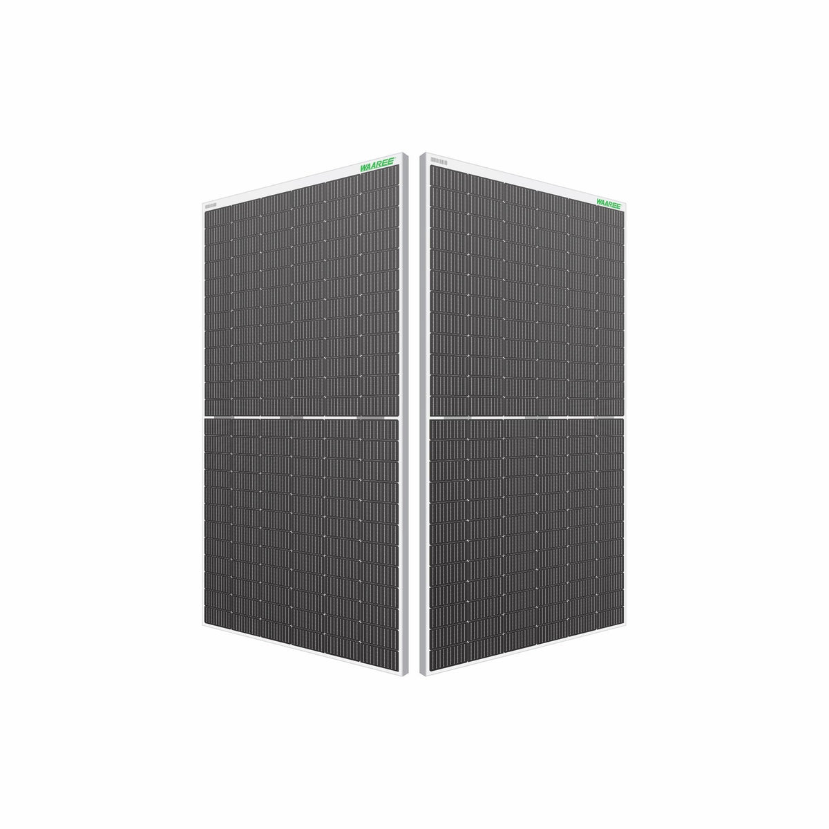 WAAREE II Bifacial 535 Watt Solar Panel (Pack of 2, 535 X 2) Halfcut 24 Volts 144 Cells Mono PERC Bifacial Solar Panels II 30 Years Performance Warranty II 