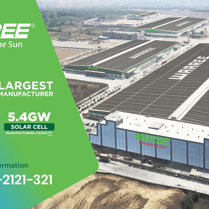 WAAREE II Single Panel II 545 Watt Bifacial Mono Perc Solar Panel II 144 Half-Cut Cell II 49.91 Voc II 21.36A II 30 Years Performance Warranty II (Bi-55-545 Pack of 1) 
