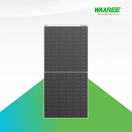 WAAREE II Single Panel II 545 Watt Bifacial Mono Perc Solar Panel II 144 Half-Cut Cell II 49.91 Voc II 21.36A II 30 Years Performance Warranty II (Bi-55-545 Pack of 1) 