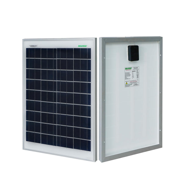 WAAREE II Solar Panel 10 Watt Pack of 2 Polycrystalline Cells || Durable &High-Efficiency ||10 Yrs. Performance Warranty || Powering Security Cameras,Camping & Outdoor Smart Home Uses. 