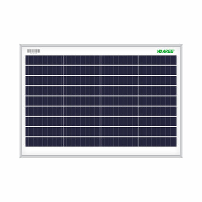 WAAREE II Solar Panel 10 Watt Polycrystalline Cells ||Durable &High-Efficiency ||10 Yrs. Performance Warranty || Pack of 1 || Powering Security Cameras,Camping & Outdoor Smart Home Uses (1) 