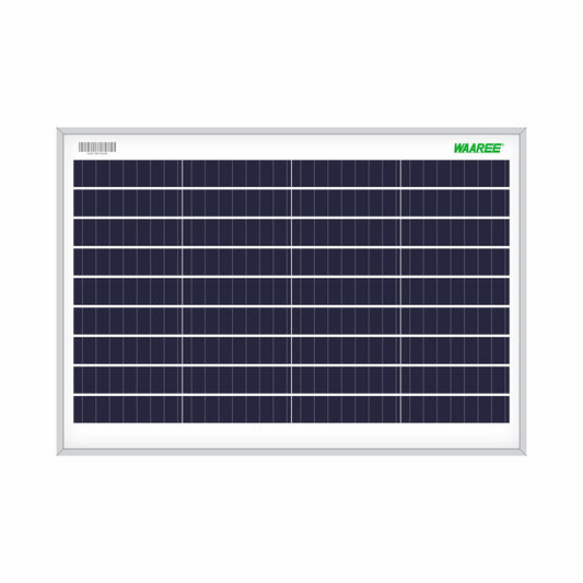 WAAREE II Solar Panel 10 Watt Polycrystalline Cells ||Durable &High-Efficiency ||10 Yrs. Performance Warranty || Pack of 1 || Powering Security Cameras,Camping & Outdoor Smart Home Uses (1) 