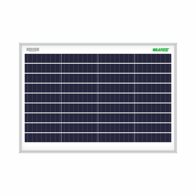 WAAREE II Solar Panel 10 Watt Polycrystalline Cells ||Durable &High-Efficiency ||10 Yrs. Performance Warranty || Pack of 1 || Powering Security Cameras,Camping & Outdoor Smart Home Uses (1) 