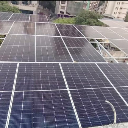 WAAREE (Pack of 10, 550 x 10) Solar Panel 550 Watt Half-Cut 144 Cells Dual Glass Mono PERC Bifacial Solar Panels. 