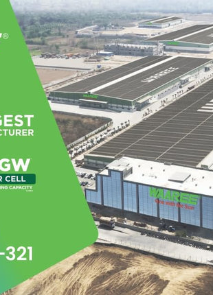 WAAREE Solar Panel 450 Watt II Pack of 2 II 450W X 2 II Half-Cut 24 Volts II 144 Cells Mono PERC Solar Panels II 30 Years Performance Warranty II 450 Watt Pack of 2 