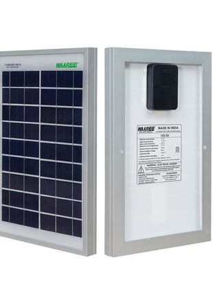WAAREE Solar Panel || 5 Watt 6V Solar Panel (WS_5 Watt) || Portable & Efficient Power Solution for Battery Charging, LED Lighting & DIY Projects || Pack of 1 