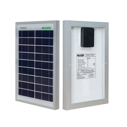 WAAREE Solar Panel || 5 Watt 6V Solar Panel (WS_5 Watt) || Portable & Efficient Power Solution for Battery Charging, LED Lighting & DIY Projects || Pack of 1 