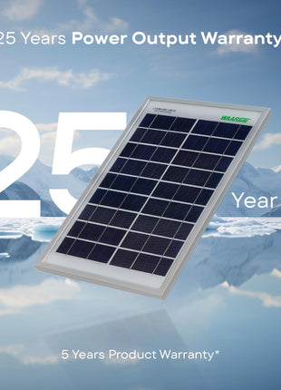 WAAREE Solar Panel || 5 Watt 6V Solar Panel (WS_5 Watt) || Portable & Efficient Power Solution for Battery Charging, LED Lighting & DIY Projects || Pack of 1 