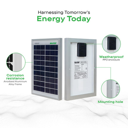 WAAREE Solar Panel || 5 Watt 6V Solar Panel (WS_5 Watt) || Portable & Efficient Power Solution for Battery Charging, LED Lighting & DIY Projects || Pack of 1 