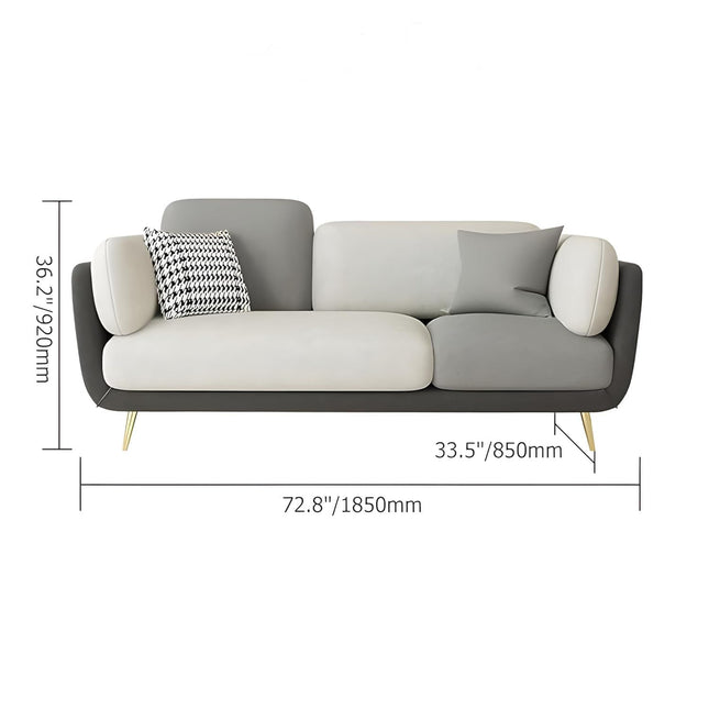 WESTERN WOOD ART Stylish & Modern Heavy Duty & Luxurious Traditional 3 Seater Sofa Chesterfield Sofa Arm Sofa Three Seater Sofa for Living Room Guest Room Hotels & Office. (Brown & BEIGEEE) 