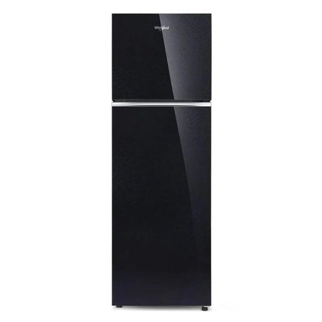 WHIRLPOOL 235 L 2 Star Neofresh Glass Finish Frost Free Double Door Refrigerator Crystal Black 