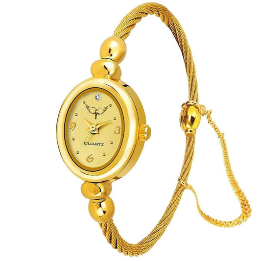 WHITE BIRD Formal Analogue Women's Watch(Gold Dial Womens Standard Gold Colored Strap)-IGP002 (125 IGP - 006 Gold) 