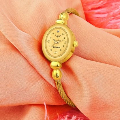 WHITE BIRD Formal Analogue Women's Watch(Gold Dial Womens Standard Gold Colored Strap)-IGP002 (125 IGP - 006 Gold) 