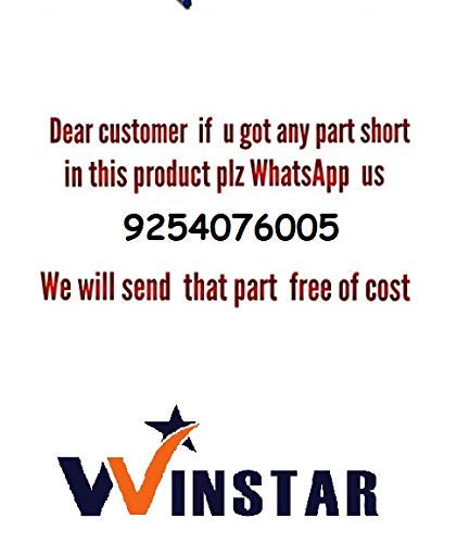 WINSTAR Metal Rolling Trolley with Lockable Wheels | Heavy Duty Multifunctional Metal Frame Cart | Ideal for Home, Kitchen, Bathroom and Office Storage | (Black, 3-Tier) 