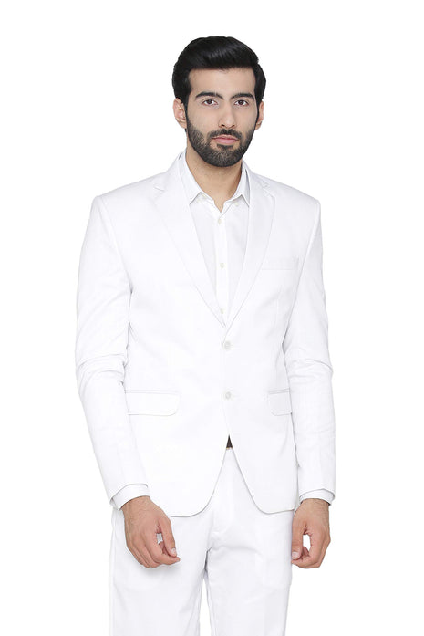 WINTAGE Men's Regular Fit Blazer (0Blazer1210color10s42_White_42) 