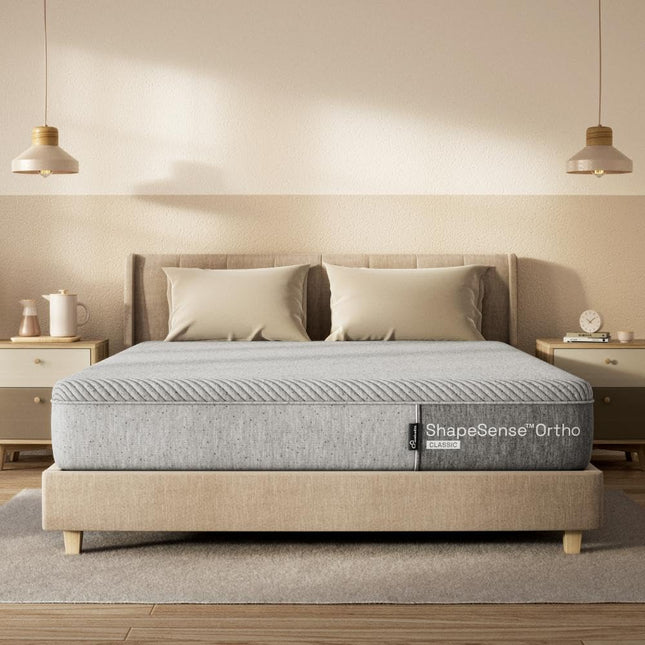 Wakefit ShapeSense Orthopedic Classic Memory Foam Mattress 8-Inch King Size 78x72x8 Inches Space Grey 