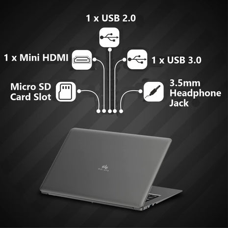 Walker Thin & Light Laptop,14.1"(4GB RAM,128GB SSD)| FHD IPS Display 1920 * 1080 Resolution | Celeron Processor N4020 (Gemini Lake)| UHD Graphics 600|Webcam | Windows 11 Home | Champagne Gold 