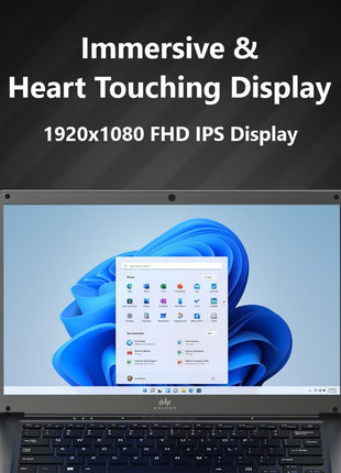 Walker Thin & Light Laptop,14.1"(4GB RAM,128GB SSD)| FHD IPS Display 1920 * 1080 Resolution | Celeron Processor N4020 (Gemini Lake)| UHD Graphics 600|Webcam | Windows 11 Home | Champagne Gold 