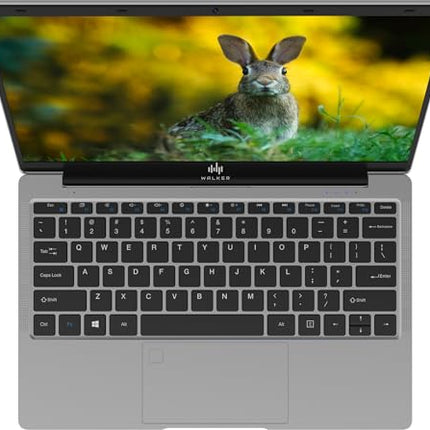 Walker Best Student &Office Work Laptop|Thin & Light|14.1" 1920 * 1080 Resolution FHD IPS Display |4GB RAM,128GB SSD|Celeron Processor N4020 (Gemini Lake)| Windows 11 Home | Silver 