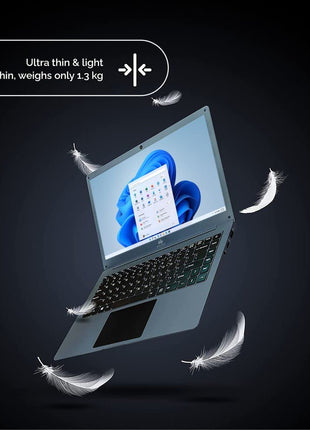 Walker Best Student &Office Work Laptop|Thin & Light|14.1" 1920 * 1080 Resolution FHD IPS Display |4GB RAM,128GB SSD|Celeron Processor N4020 (Gemini Lake)| Windows 11 Home |Grey 