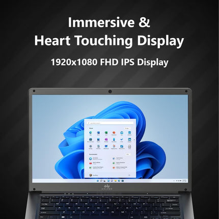 Walker Thin & Light Laptop,14.1"(4GB RAM,128GB SSD)| FHD IPS Display 1920 * 1080 Resolution | Celeron Processor N4020 (Gemini Lake)| UHD Graphics 600|Webcam | Windows 11 Home | Champagne Gold 