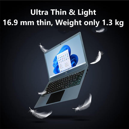 Walker Thin & Light Laptop,14.1"(4GB RAM,128GB SSD)| FHD IPS Display 1920 * 1080 Resolution | Celeron Processor N4020 (Gemini Lake)| UHD Graphics 600|Webcam | Windows 11 Home | Champagne Gold 