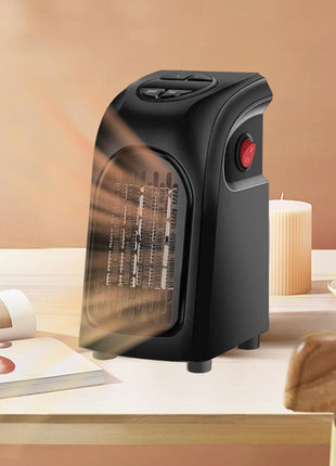 Wall-Mounted Electric Convector Heater – Silent Infrared Fan Stove for Bathroom, Bedroom & Greenhouse (BLACK) 