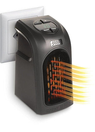 Wall-Mounted Electric Convector Heater – Silent Infrared Fan Stove for Bathroom, Bedroom & Greenhouse (BLACK) 