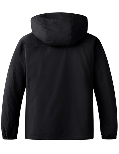 Wantdo Women's 3 In 1 Plus Size Coat Waterproof Snow Jacket Hooded Black 3X 