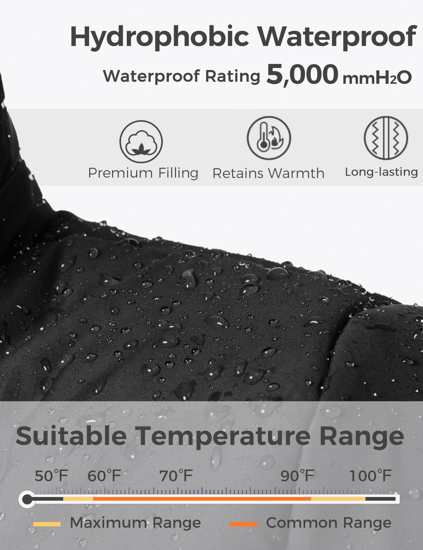 Wantdo Womens Quilted Puffer Coat Thick Parka With Removable Hood Black XL 