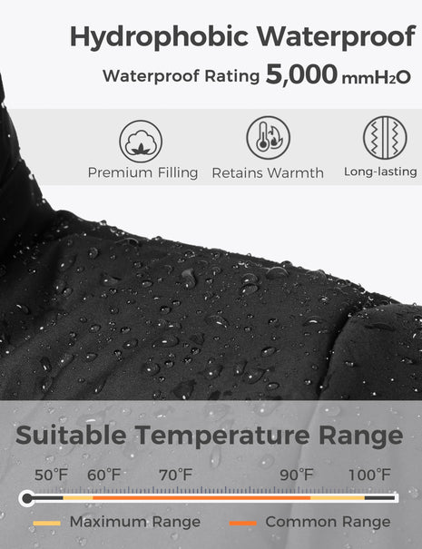 Wantdo Womens Quilted Puffer Coat Thick Parka With Removable Hood Black XL 