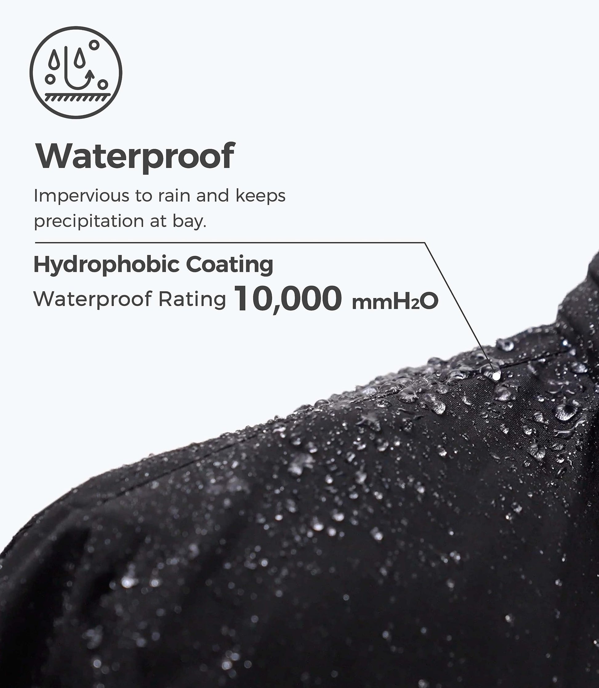 Wantdo Womens Waterproof Ski Jacket Hooded Winter Snow Coat Parka Black Large 