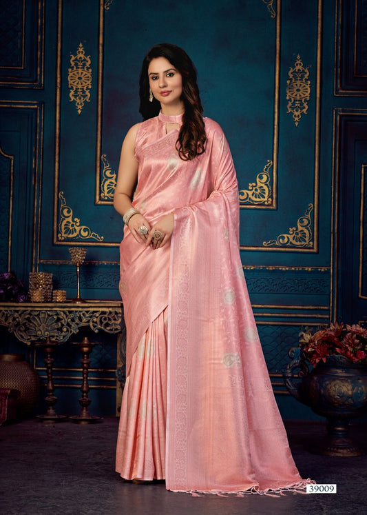 Ethereal Elegance: Pure Silk Kanjeevaram Saree - with Designer Blouse