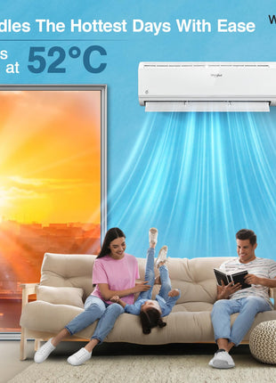 Whirlpool 1.5 Ton 5 Star, Magicool Inverter Split AC (MAGICOOL 15T 5S INV CNV S5K2PP0, Copper, Convertible 4-in-1 Cooling Mode, HD Filter White) 