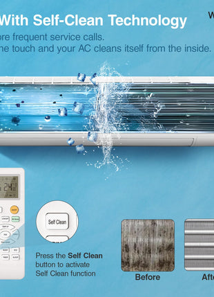 Whirlpool 1.5 Ton 5 Star, Magicool Inverter Split AC (MAGICOOL 15T 5S INV CNV S5K2PP0, Copper, Convertible 4-in-1 Cooling Mode, HD Filter White) 