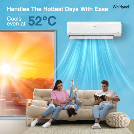 Whirlpool 1.5 Ton 5 Star, Magicool Inverter Split AC (MAGICOOL 15T 5S INV CNV S5K2PP1, Copper, Convertible 4-in-1 Cooling Mode, HD Filter White) 